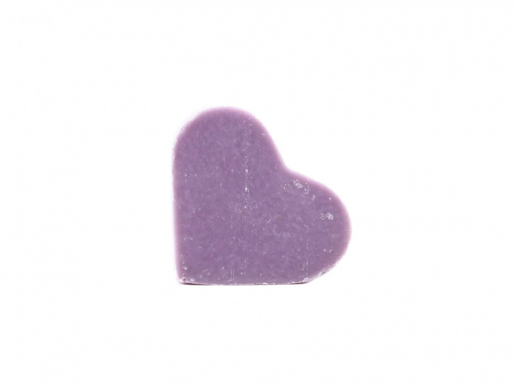 Lavendelseife in Herzform