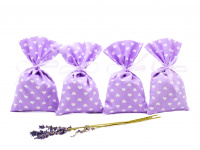 Lavendelsäckchen Lila mit Herz - handgenäht 1 Stück